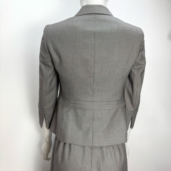 Kasper Gray Midi Skirt Suit - Picture 4 of 15